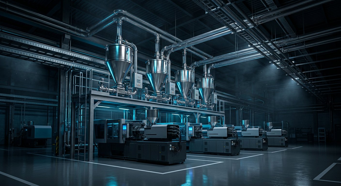 Baicui precision dosing equipment on a modern plastics processing floor
